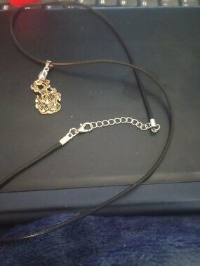 Handmade Gold Plated Black deer Necklace